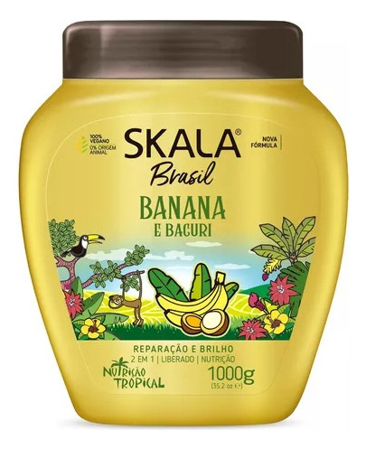 Mascara Skala 2 En 1 Banana Y Bacuri 1000 G Fortalecimiento