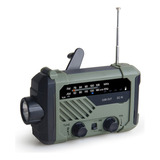 Lámpara De Emergencia Exterior Digital Solar Con Radio Fm Am