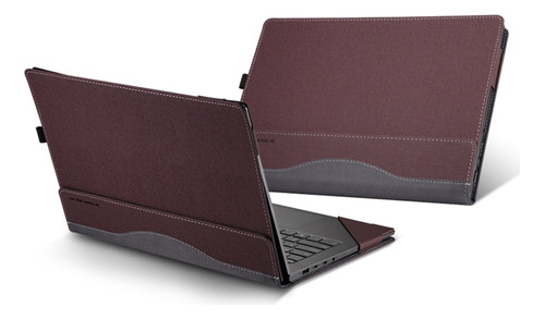 Funda De Piel Roja Para Samsung Galaxy Book 2 Pro 360