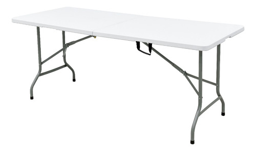 Mesa De Exterior Nojomo Ms10118 De Acero/plástico Color Blanco