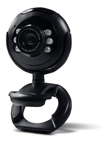 Webcam Multilaser Visão Noturna 16mp Usb Microfone - Wc045