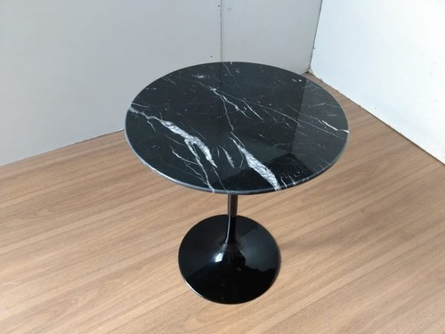 Mesa Lateral Tulip Saarinen Nero Marquina 51x62 Altura