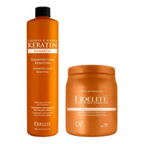 Shampoo + Baño De Crema  Keratina X 900 Ml Fidelite