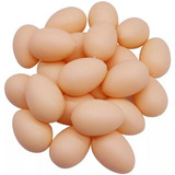 Pack 10 Huevos Plástico Realistas Para Juego Decoración