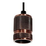 Lámpara Colgante Mini Retro Bronce Antiguo E27 60w 1 Luz Lumi 23055-7