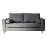 Sillon Sofa 2 Cuerpos Nordico Escandinavo Premium En Lino