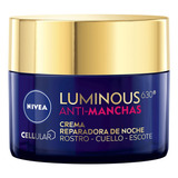 Crema Facial Noche Nivea Luminous Con Ácido Hialurónico 50ml