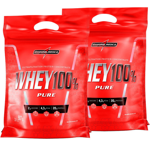 Combo 2 Super Whey Concentrado 100% Integralmedica