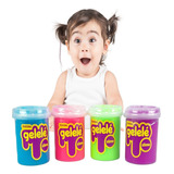 Massinha Para Criança Slime Cores Variadas Pote 152g