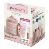 Mary&may Vegan Rose Hyaluronic Mask Special Set 125g+30g