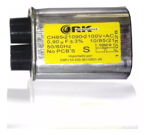 Capacitor Para Microondas 2 Un 0,80uf E 2 Un 0,85uf 2100v 