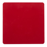 Tábua Placa De Corte Mini Profissional Para Cozinha 20x20cm Cor Vermelha
