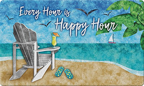 Toland Casa Jardín 800401 Happy Hour Playa Decorativo Felpud