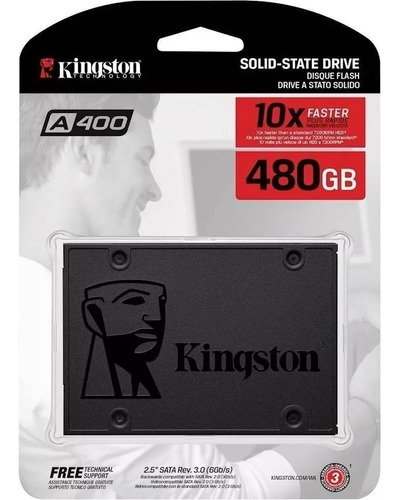 Disco Sólido Ssd Interno Kingston Sa400s37/480g Sata 480gb