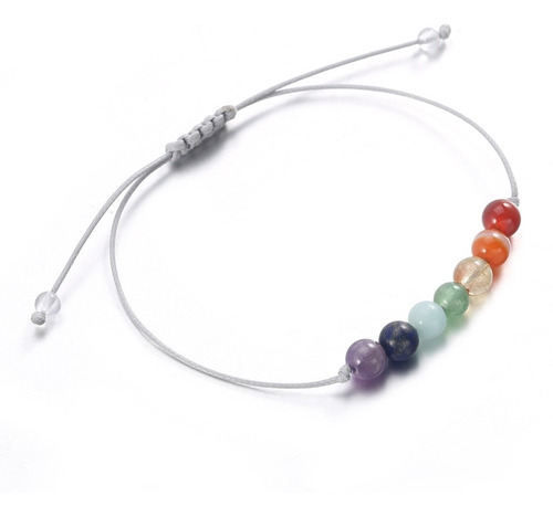 Pulsera 7 Chakras Piedra Natural 6mm