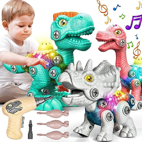 Juguetes De Dinosaurios Niños De 3 5 Años, 3 Piezas J...