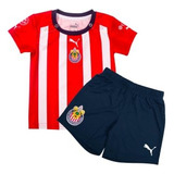 Conjunto Bebe Jersey Original Puma Chivas Del Guadalajara