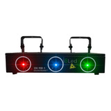 Laser Raios Rgb 3 Saidas 550mw Dmx Áudio Rítmico Bivolt