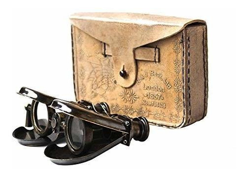 & J Beck Brass Binocular Collectibles Regalo Náutico Vintage