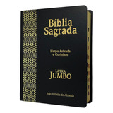 Bíblia Jumbo Preta Capa Dura Masculina | Trigo | Linguagem Revista E Corrigida Com Harpa Cristã E Índice Evangélica Grande Promoção