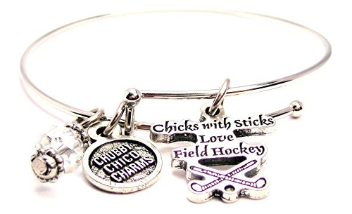 Ra, Brazalete Para M Chicks With Sticks Love Field Hockey Br