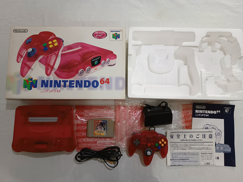 Nintendo 64 Funtastic Series Clear Red Vermelho + Caixa + Manual Com Número De Série Batendo + Controle + Cabos