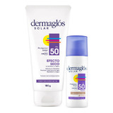 Dermaglós Solar Combo Protección Corporal Y Facial Con Color