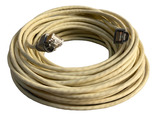 Cable De Red Utp 350mhz 100% Cobre Cat5e 15m Beige Cna Plug