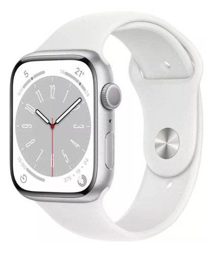 Apple Watch Series 8 Gps 45mm Reloj Sport Band Blanco S/m