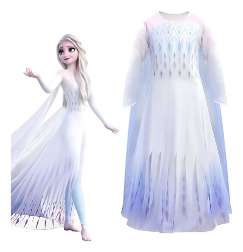 Elsa Princesa Frozen Vestido De Fiesta Disfraz