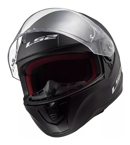 Casco Integral Moto Ls2 353 Rapid Solid Negro Marelli ®