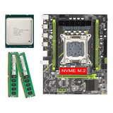 Kit Combinado De Placa Base Qiyida X79, Cpu E5 2660v2 Y 2 Ki