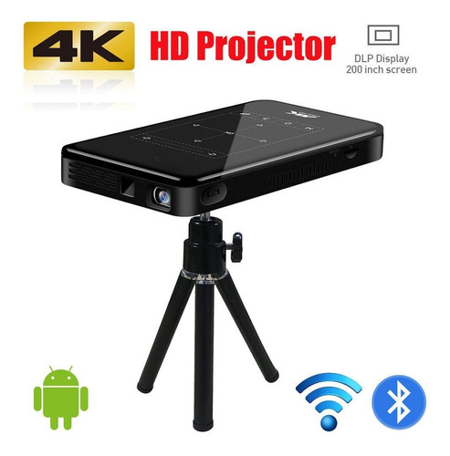 Mini Proyector Smart Dlp Android 8g Bolsillo Wifi Hdmi 4k