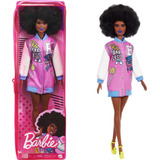 Barbie Fashionistas Muñeca #156 Con Labios Morenos Afro Y .