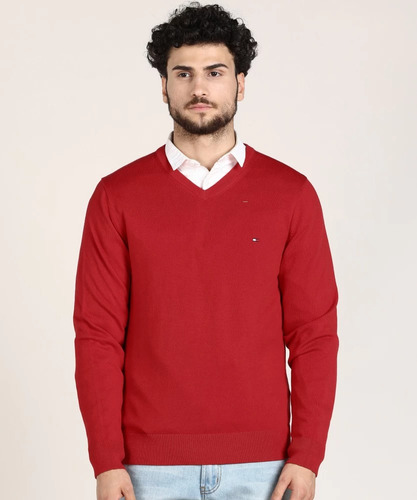 Tommy Hilfiger Sweaters De Hilo Con Etiqueta Solo Medium