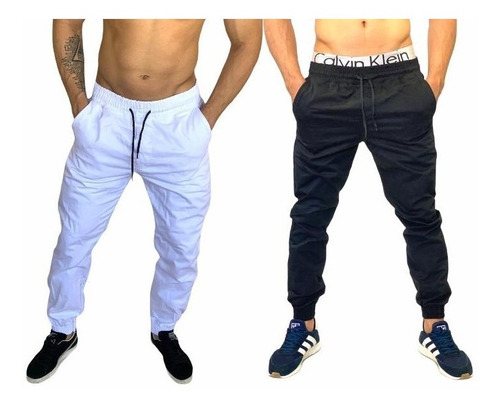 Kit 2 Calças Jogger Masculinas Estilosa E Confortável Barata