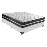 Cama + Box Viúva Branca Classic Black Frete Grátis 128x188