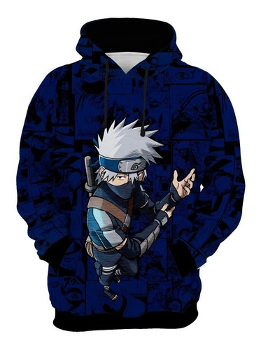 Moletom Kakashi Chunin Jovem Manga Casaco Anime Ref0193