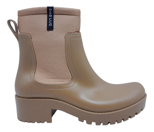 Botitas Lluvia Mujer Moda Bota Goma Botineta Impermeable