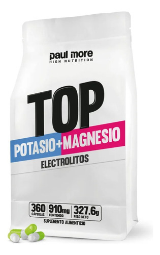 Paul More - Top Potasio + Magnesio Electrolitos 360caps
