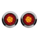 Luz Trasera Para Remolque De Camión 16led - Rojo Y Amarillo