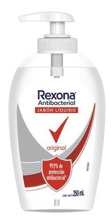 Jabon Rexona Antibacterial 250ml