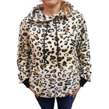 Buzo Polar Soft Canguro Animal Print