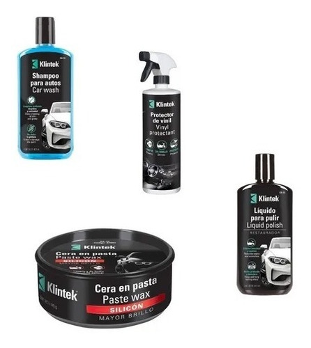 4pz Kit De Limpieza Pulido Shampoo Para Automóvil Vestiduras