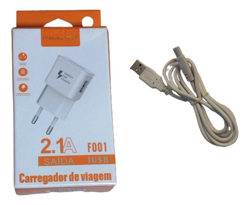 Carregador 2.1a Cabo + Fonte Irrigador Oral Mornwell Fairwil