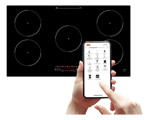 Parrilla Eléctrica 5 Quemadores 220-240v Wifi Touch Vitrocer