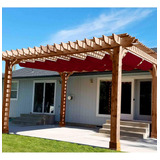 Patio Impermeable Retráctil Sombra Cubierta Pérgola Cubierta