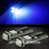 Pair 3smd 3 5050 Smd Led T10 W5w Canbus Blue Interior Do Sxd