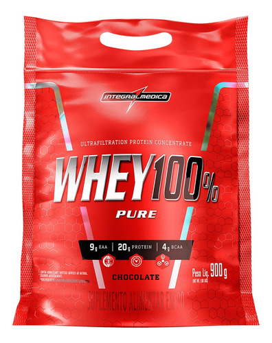 Whey Protein Refil Integralmédica 100% Pure 907g