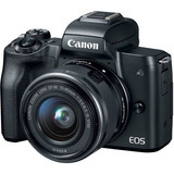 Canon Eos M50 Cámara Digital 4k Con Lente 15-45mm